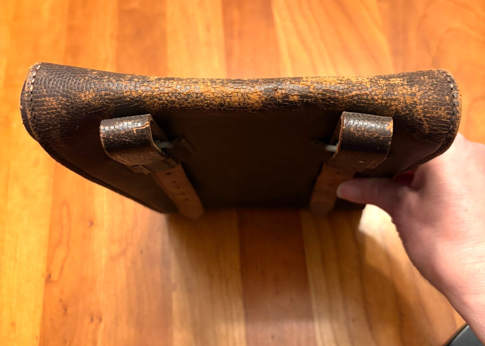 WWII German Leather Map Case Dated 12/39