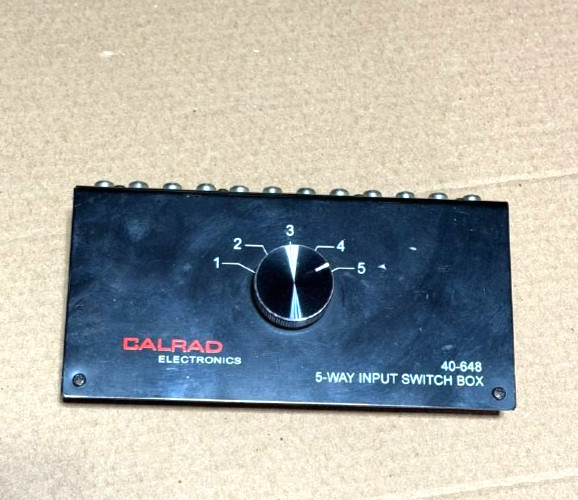 Calrad Electronics 40-648 5-Way Input Switchbox
