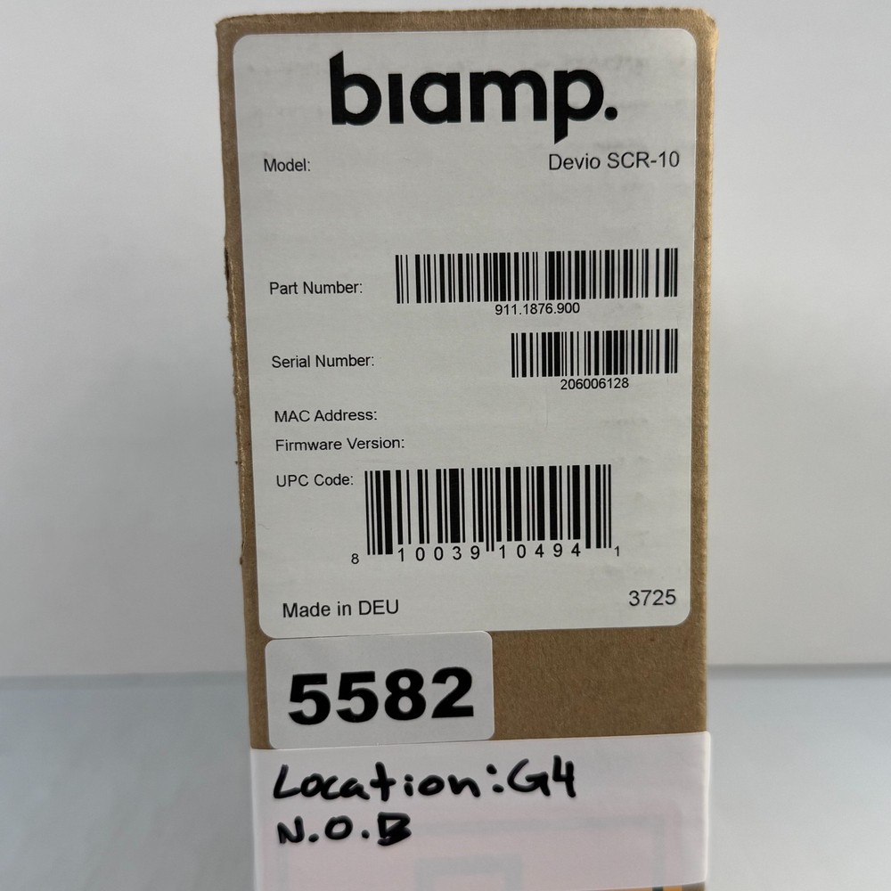 Biamp Devio SCR-10 USB Audio Conferencing Hub Control Interface