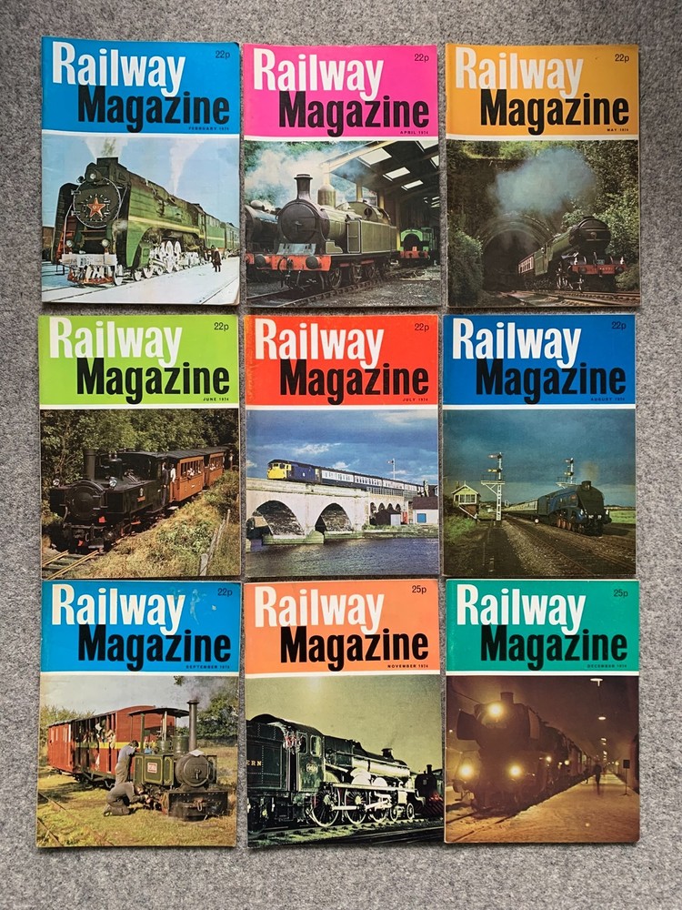 The Railway Magazine - 1974 - 9 issues