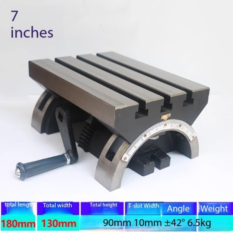 Adjustable-Angle Workbench Tilting Workbench for Milling and Drilling Machines