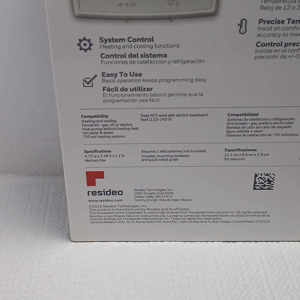 Honeywell Home RTH2300B Programmable Thermostat.