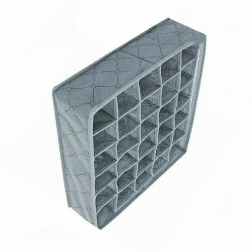 30 Compartment Underwear Storage Box Foldable Drawer Organizer for Socks