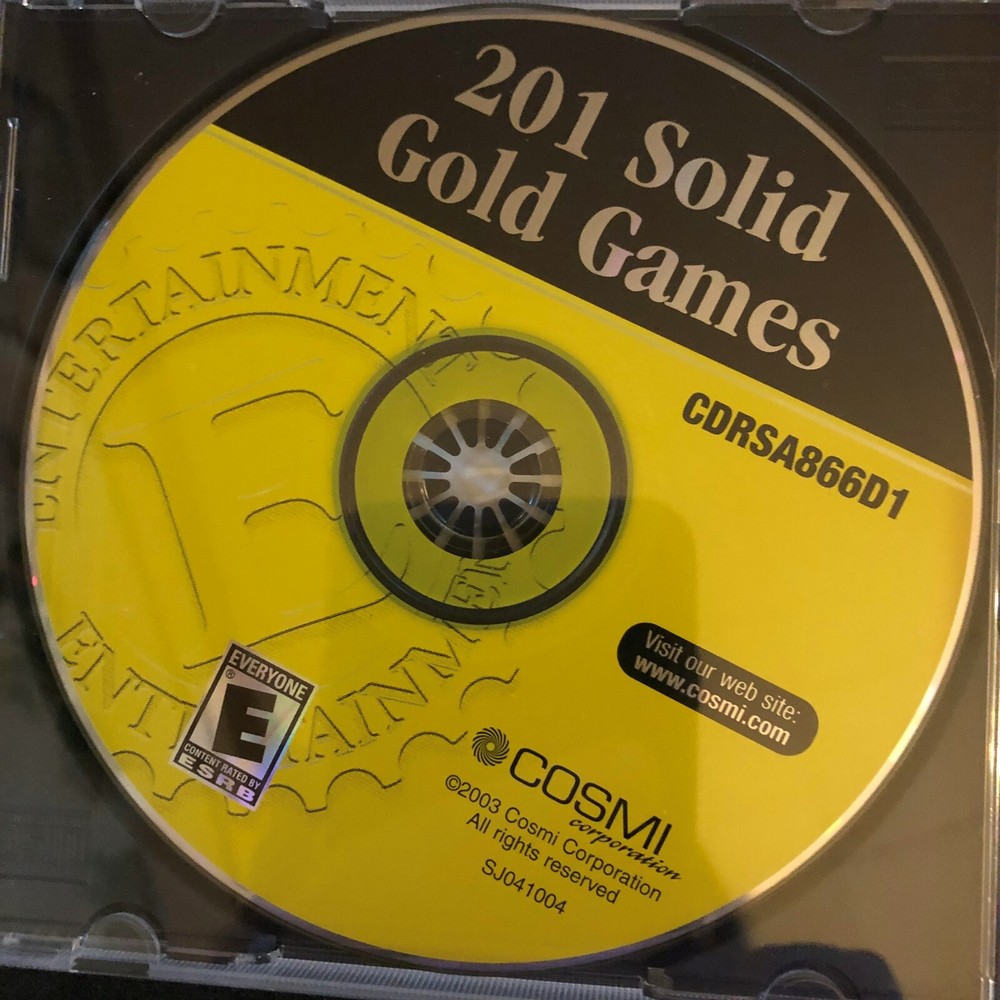 201 Solid Gold Games PC CD-ROM GAMES ** FREE SHIPPING **