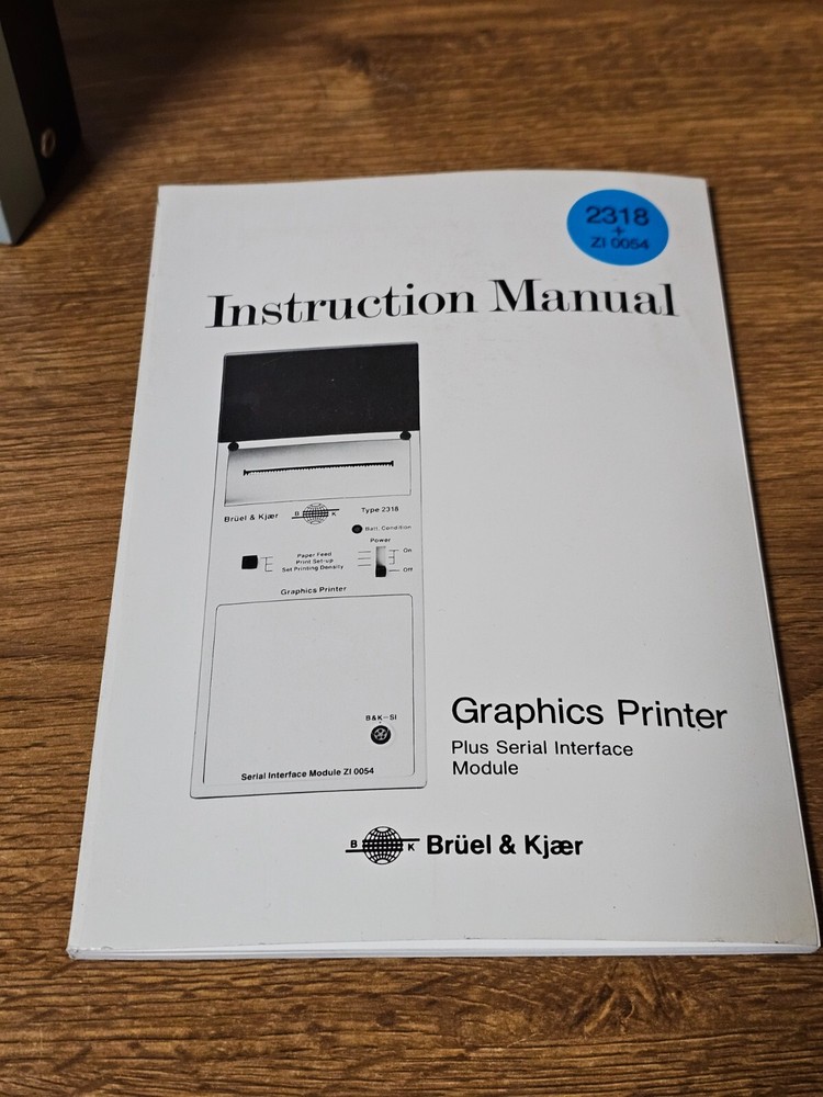 Bruel & Kjaer Type 2318 / Graphics Printer + Instruction manual (#2155)
