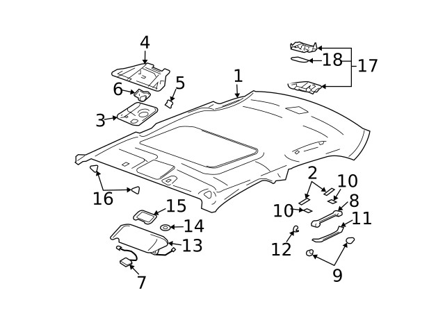 Genuine GM Switch Bezel 19149450