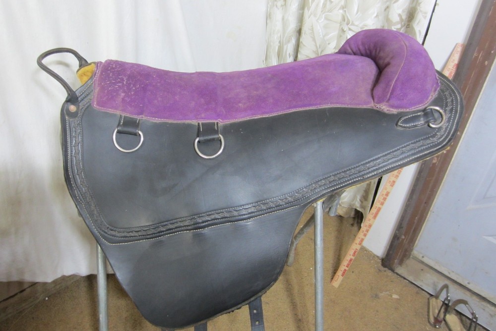 Rare Vintage Tandem Leather Bareback Pad Custom Made
