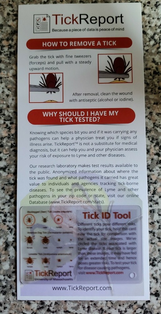 Tick Report ID Tool/ID Card/ Service,Testing Info New
