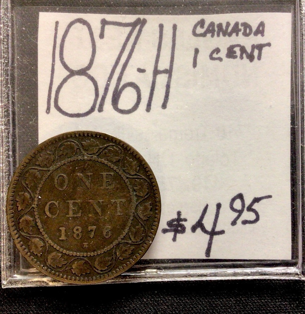 1876 H Canada Large Cent! ENN Coins
