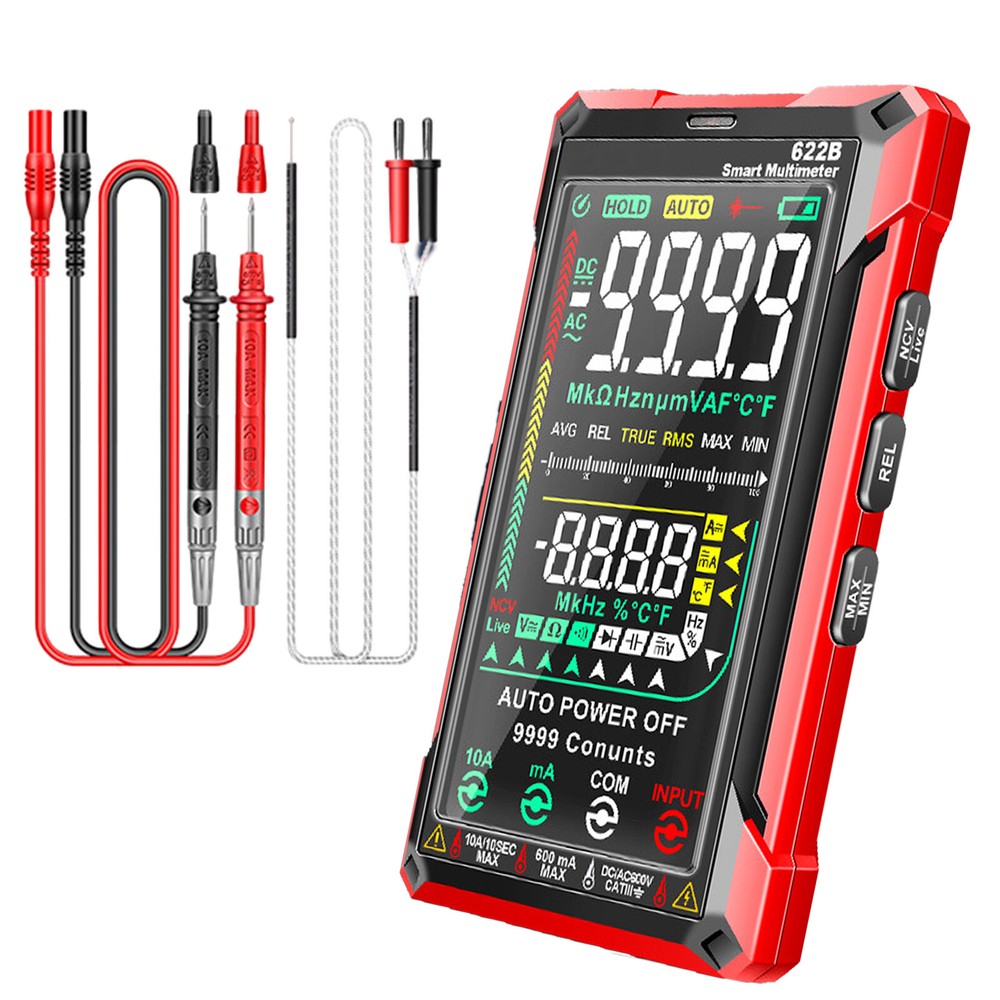 ANENG 622B Digital Touch Multimeter Auto Range True RMS AC DC Volt Current Meter