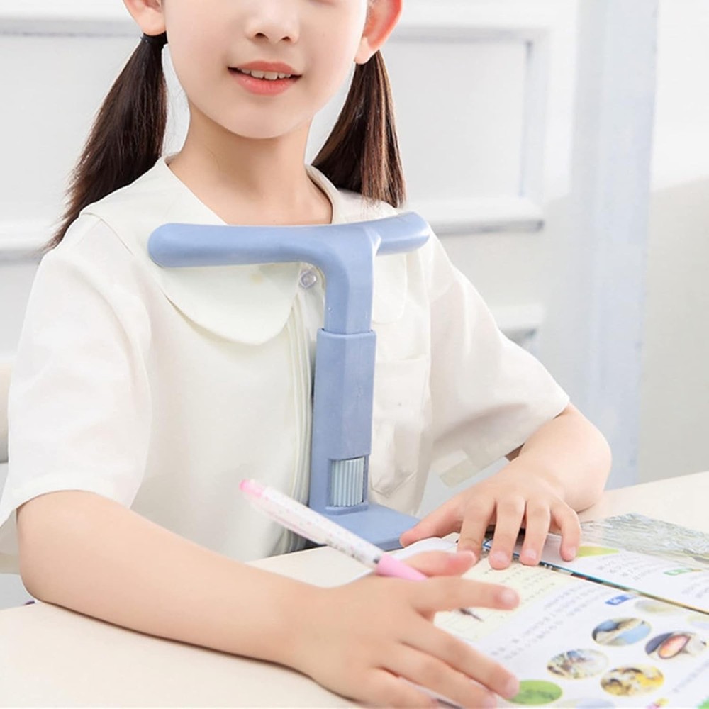 Children Sitting Posture Corrector, Height Adjustable Students Vision Protect...