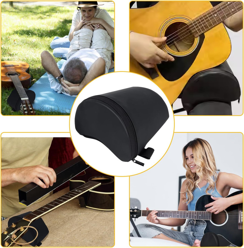 Classical Guitar Support Guitar Cushion Padded Support Classical Acoustic Black