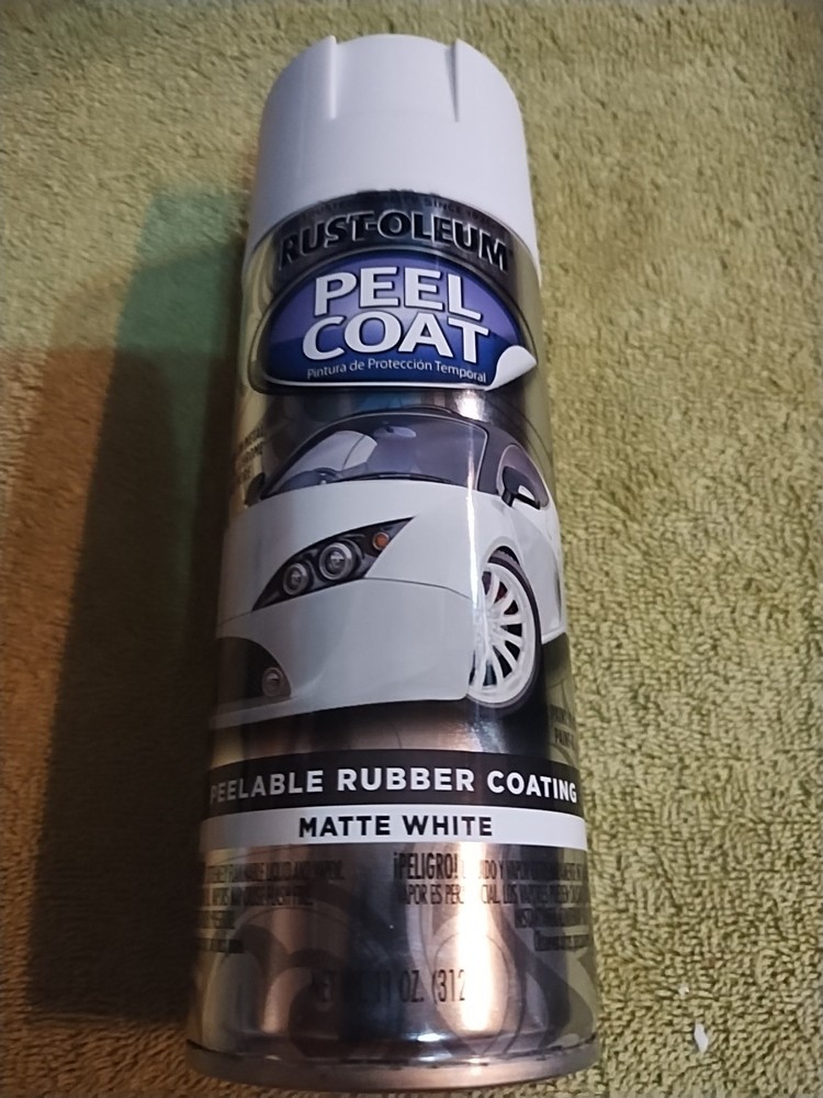 Rust-Oleum Peelable Rubber Coating Matte White 11 Oz 318347