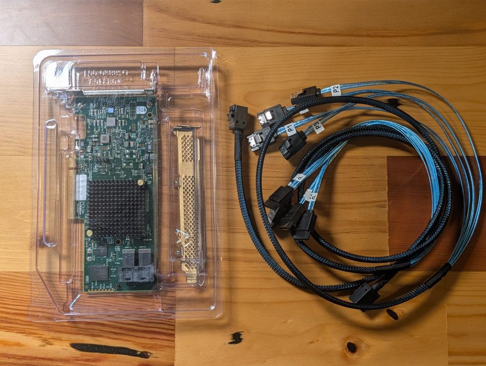 9300-8i Raid Controller Card + 2 Cables - Used