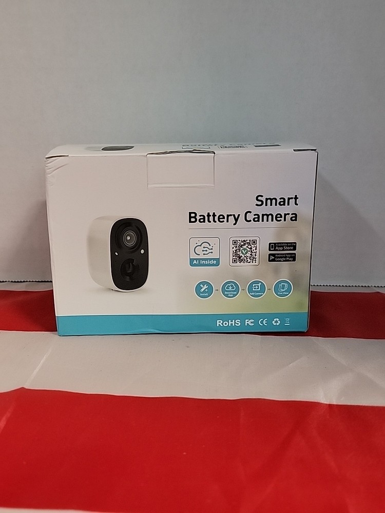 Smart Wireless Battery Security Camera for Home - RoHS