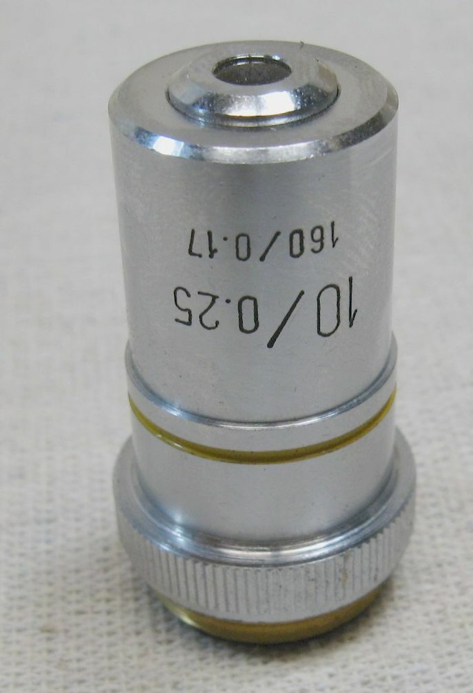 Generic Microscope Objective 10/0.25 160/0.17 Fits One-Sixty ,Student Microscope