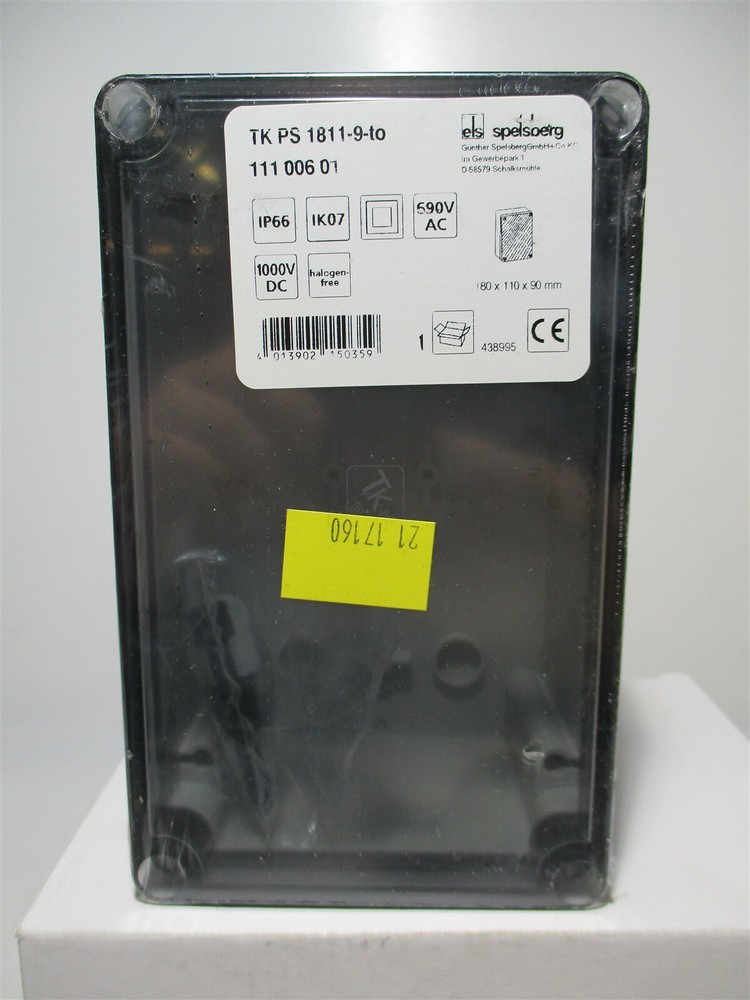 Spelsberg (11100601) Grey Polystyrene Plastic Multi-Purpose Sealed Enclosure