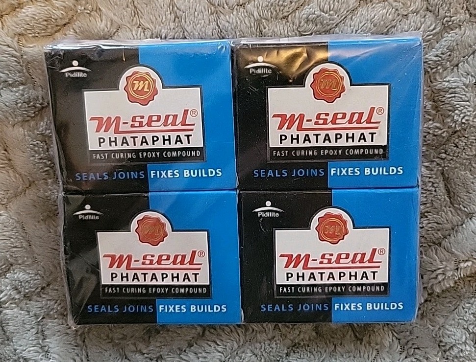 4x Pidilite M-SEAL PHATAPHAT FAST CURING EPOXY COMPOUND 25g