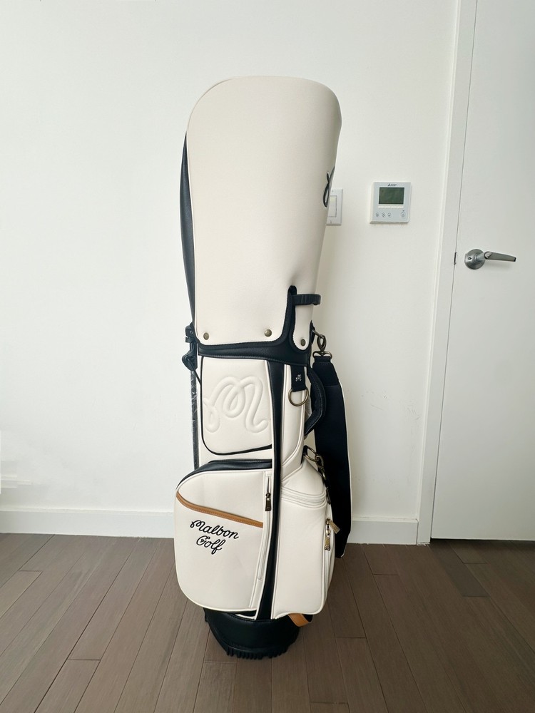 Malbon Basic Performance Golf Stand Bag WHITE CREAM 2024/25 Collection