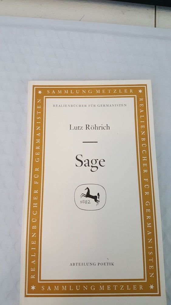 Sage1966 by Lutz Röhrich Paperback