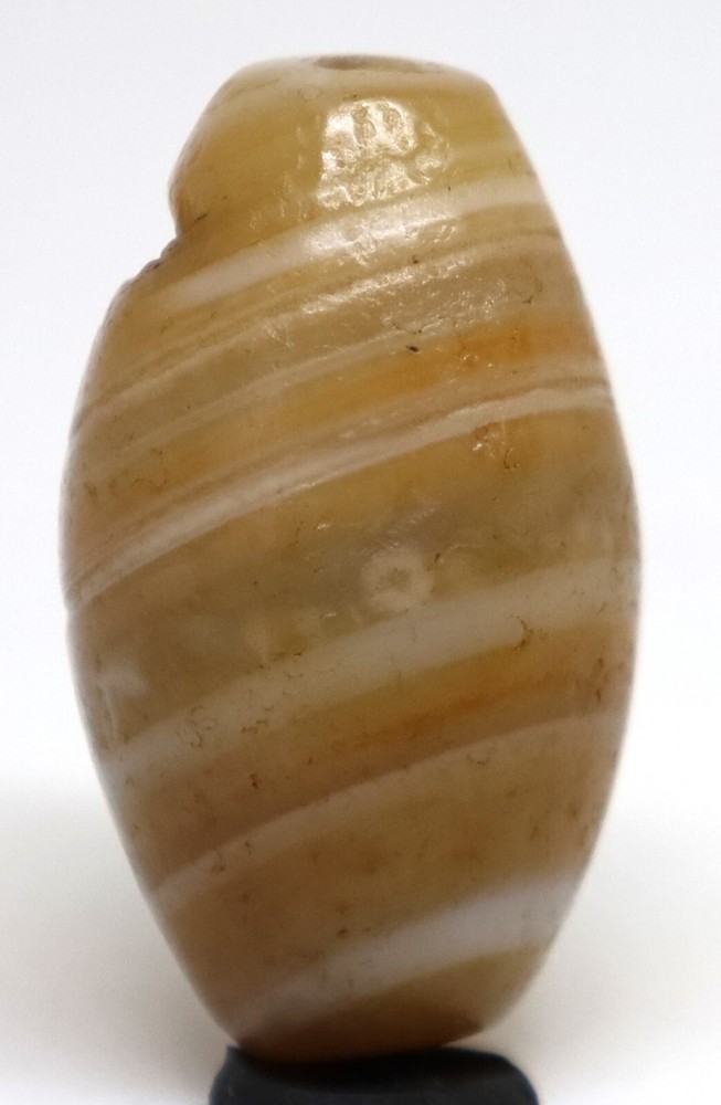 Genuine Ancient Large Agate Dzi Bead in Perfect Condition over 2000 Years Old