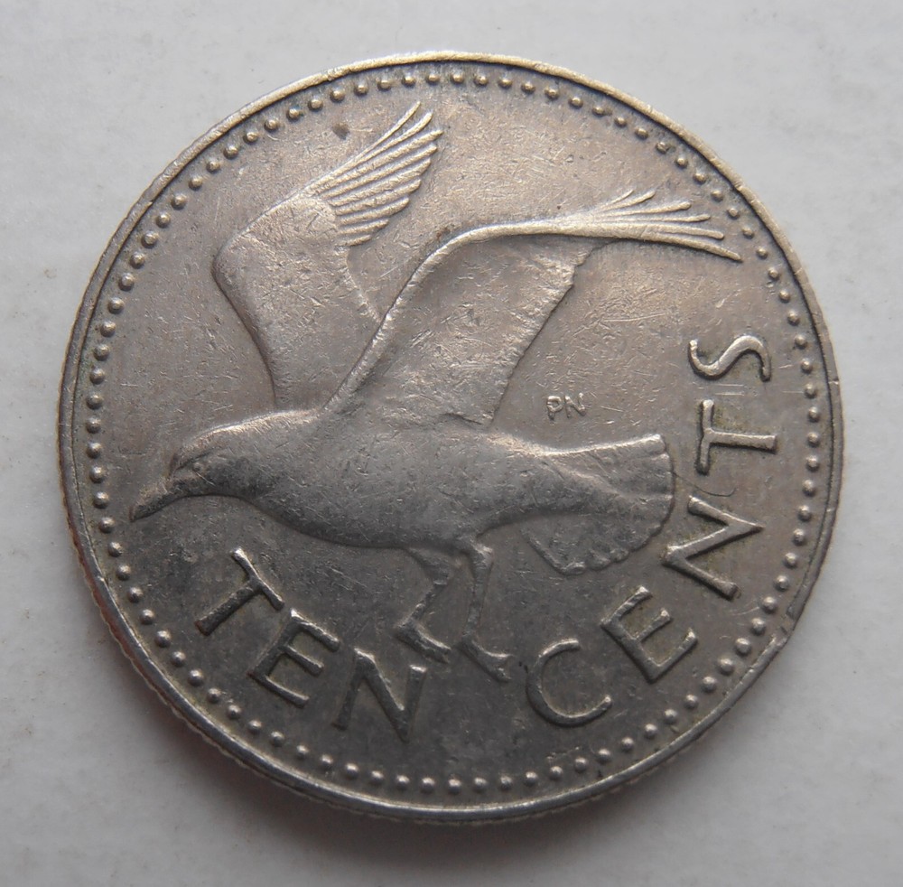 BARBADOS 10 CENTS 1987