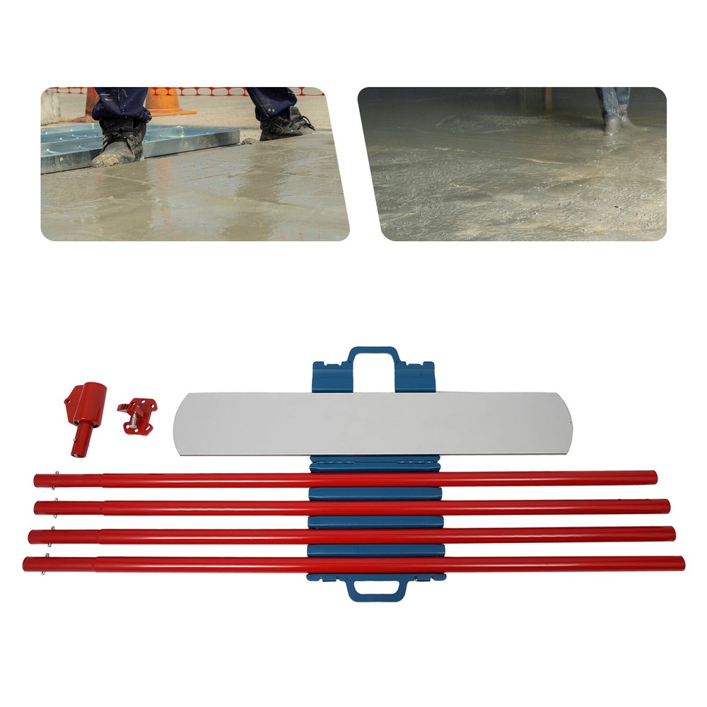 48"x8" Bull Concrete Float Concrete Tool Trowel Float With 4 x 71" Handles