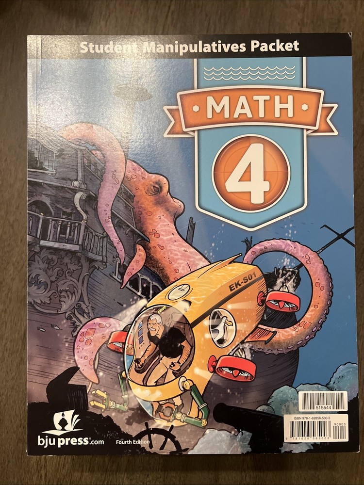BJU Math 4 Student Manipulatives Packet 4th Edition Unused