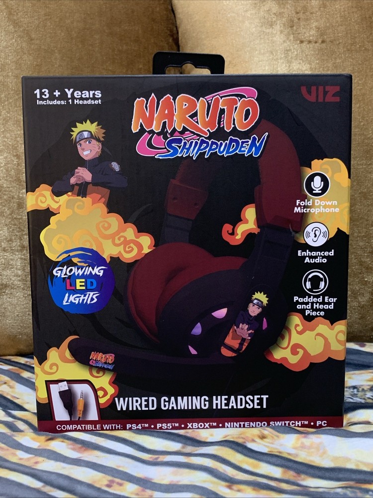 “NARUTO Shippuden” Wired Gaming Headset - Multi-Platform Compatibility LED