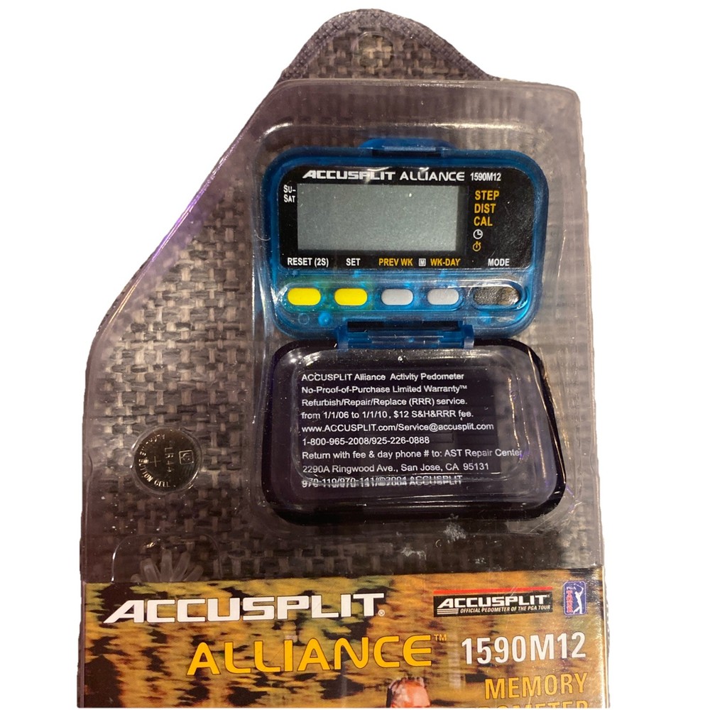 Accusplit Alliance 1590M12 Memory Pedometer
