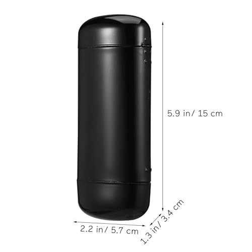 Metal Eyeglasses Case Side Button Closure Compact Hard Shell Sunglass Holder