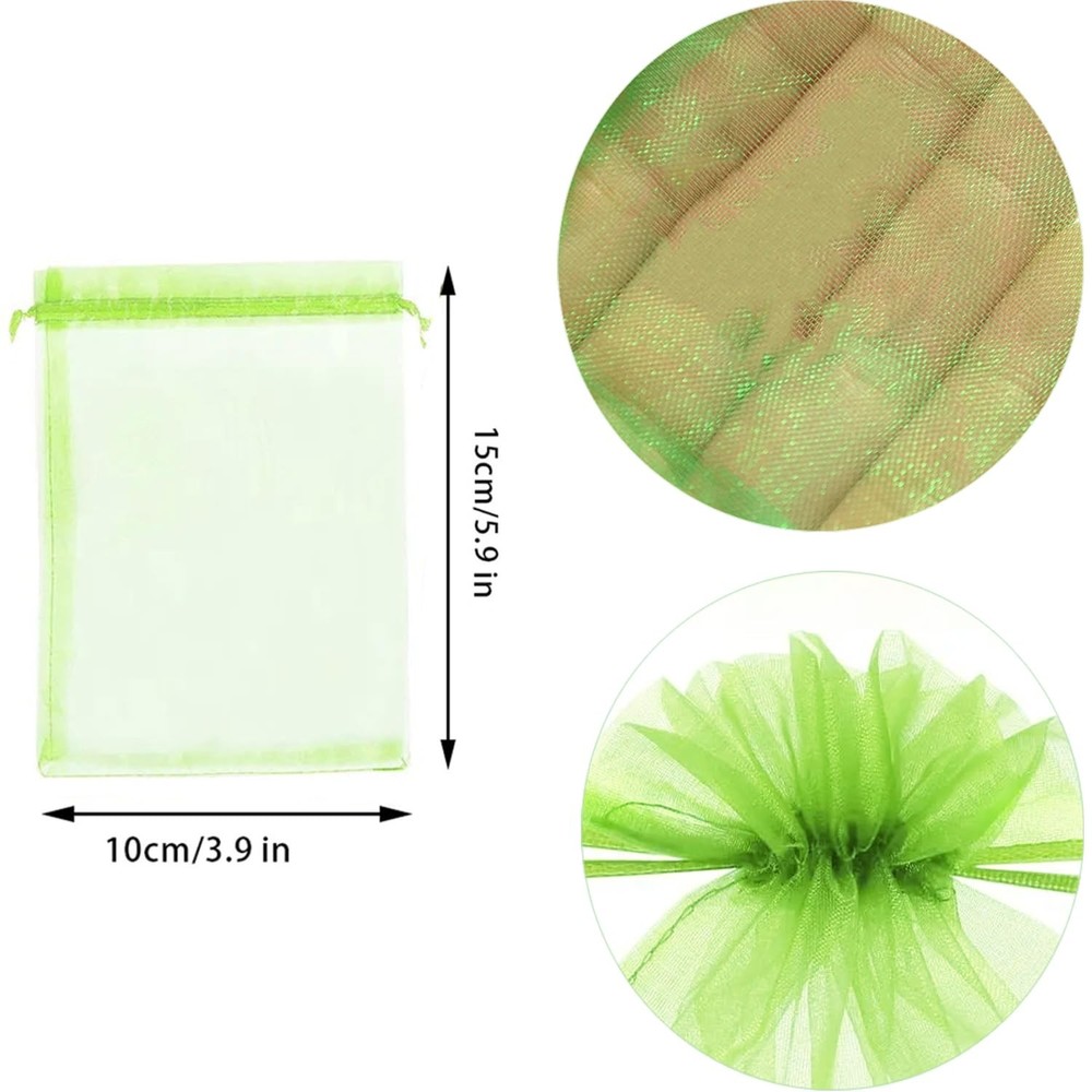 30Pack 3.9x5.9in Drawstring Fruit Mesh Bags for Fruit Trees & Vegetables