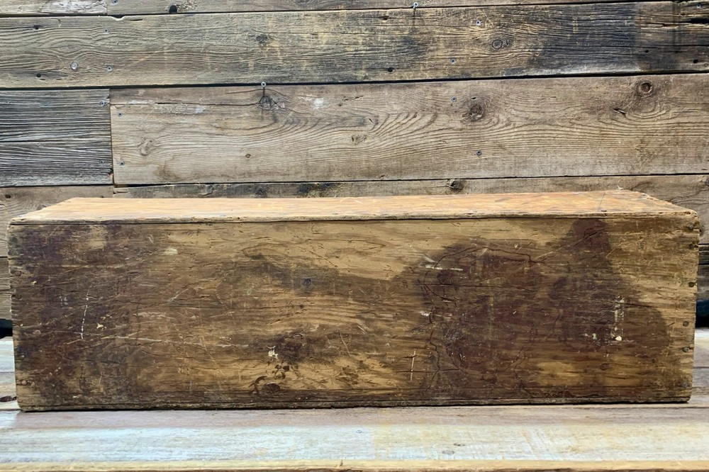 Old Pine Wood Toolbox, Carpenters Caddy, 33"