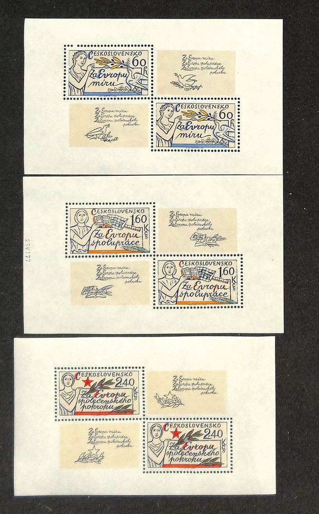 Czechoslovakia Postage Stamp, #2136-2138 Sheet Mint NH, 1977