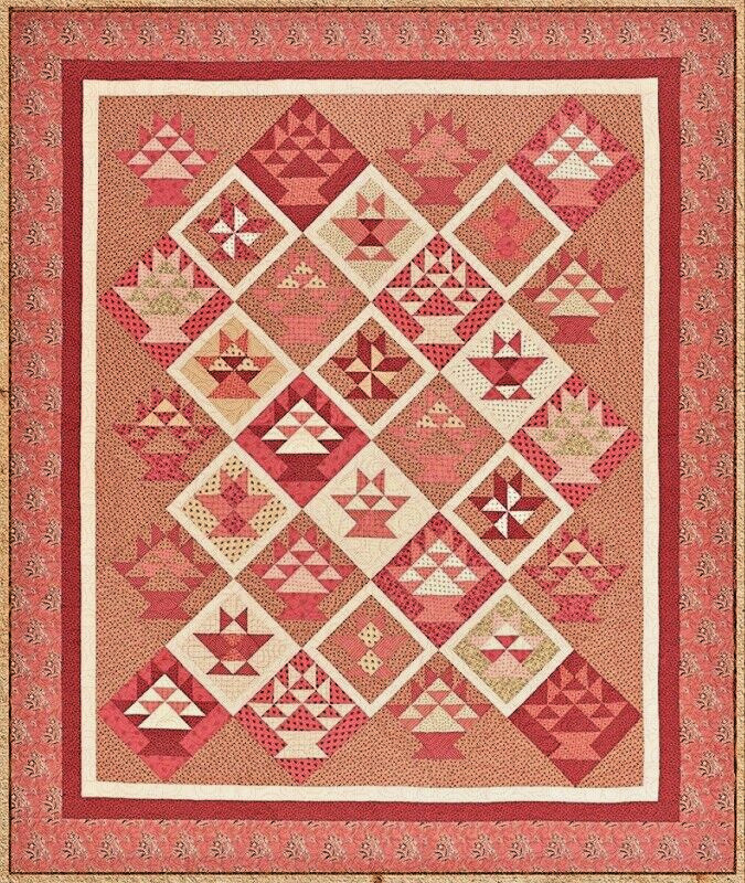 New Pieced  Quilt Pattern LOVE & HOPE 79" x 89"