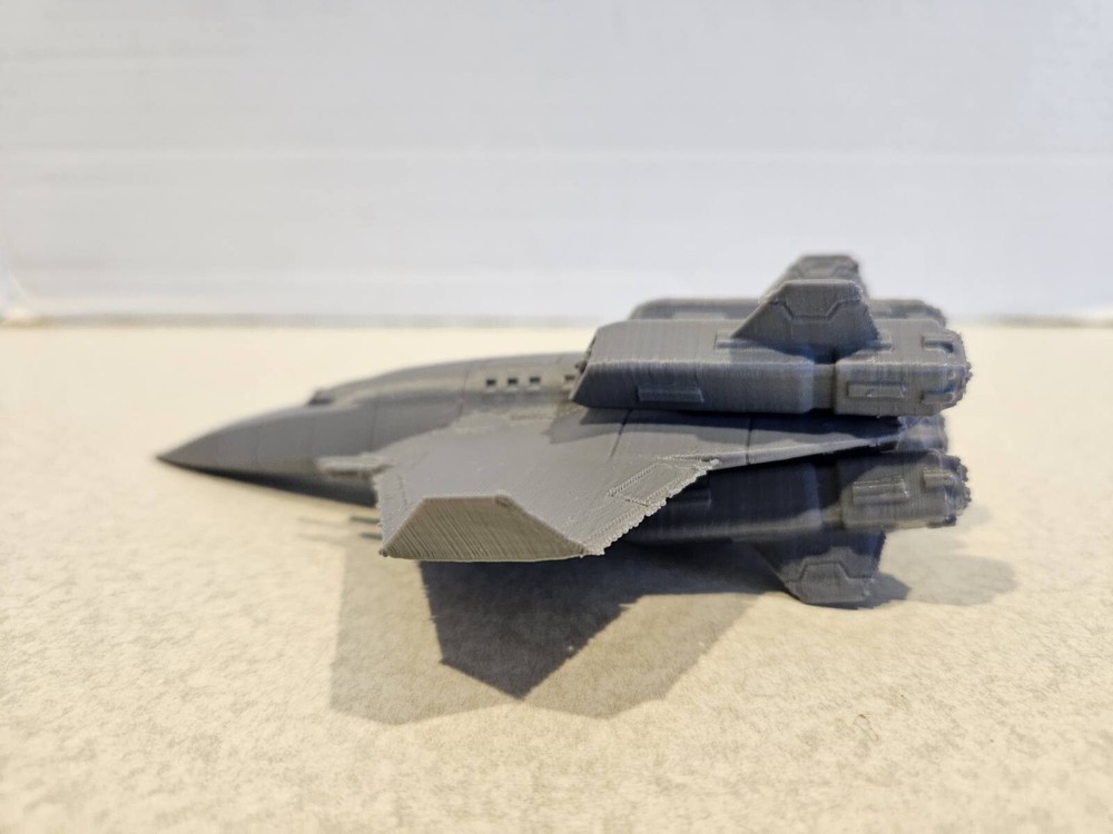 3d Printed 6in Grey Centurion Wing Commander WC Space Ship