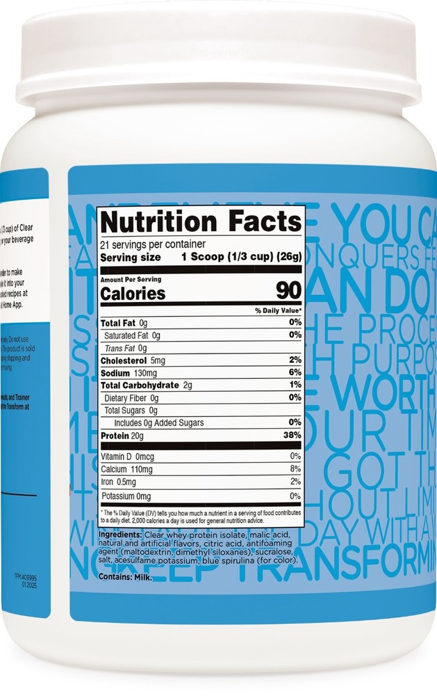 TransformHQ Clear Whey Protein Isolate (WPI) (Rocket Pop Flavored)