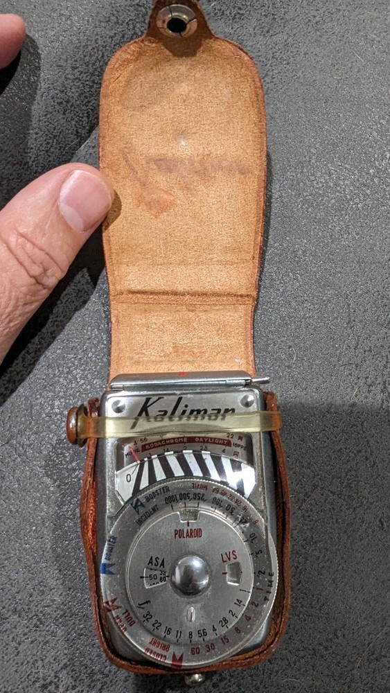 Kalimar Exposure Meter, Model A-1 In Original Case