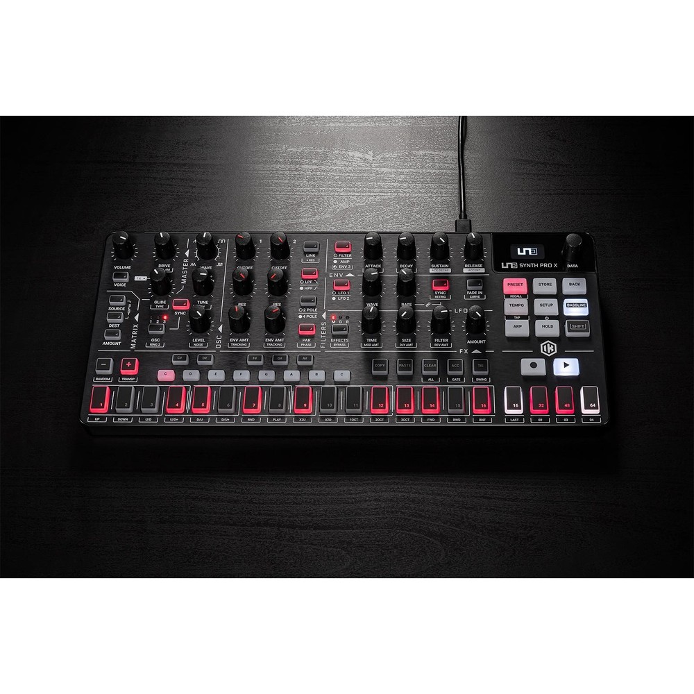 IK Multimedia UNO Synth Pro X Paraphonic Dual-Filter Analog Desktop Synthesizer