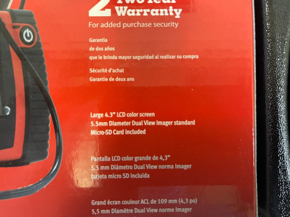 Snap-on BK5600DUAL55 Digital Borescope (Video Scope)