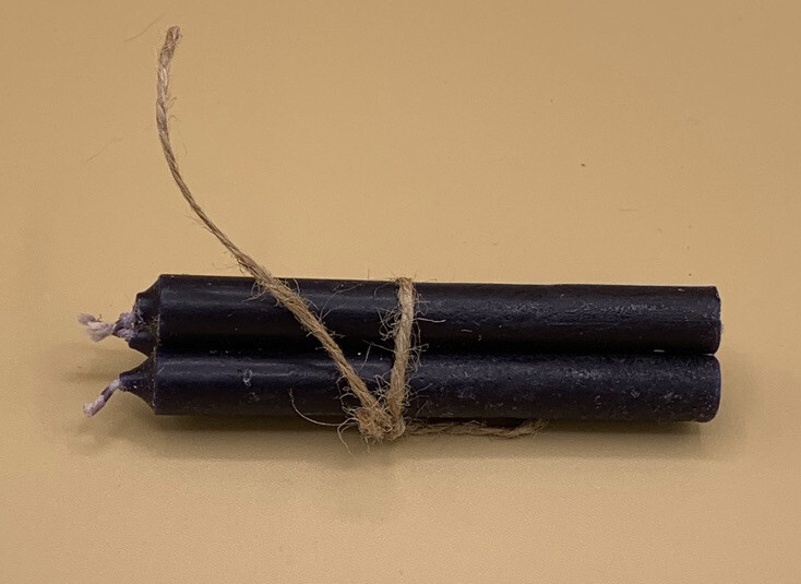 3 Pc 4” Black Spell Candles