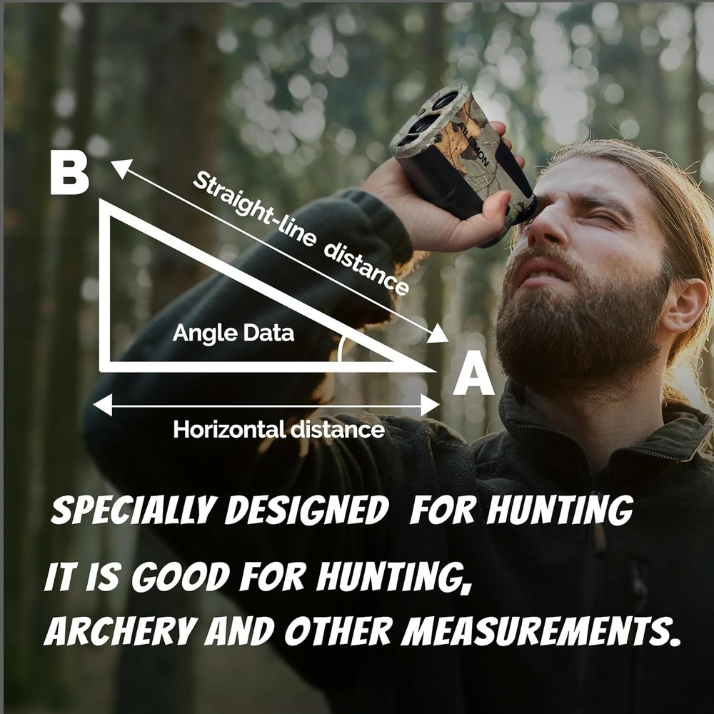 Multi-Functional Hunting Rangefinder - Distance, Angle & Speed Measurement