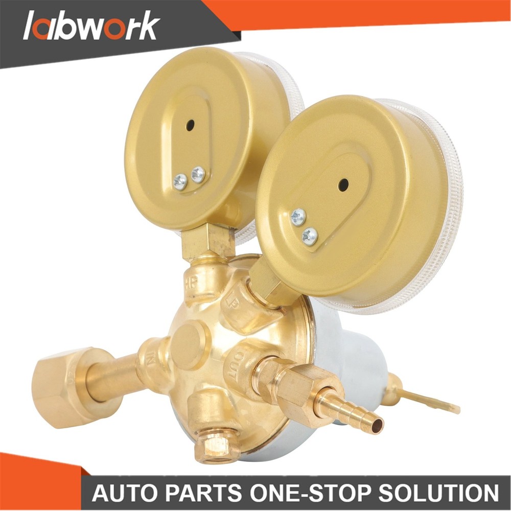 Labwork CGA 540 Oxygen Gas Welding Regulator Pressure Gauge Type Solid Brass