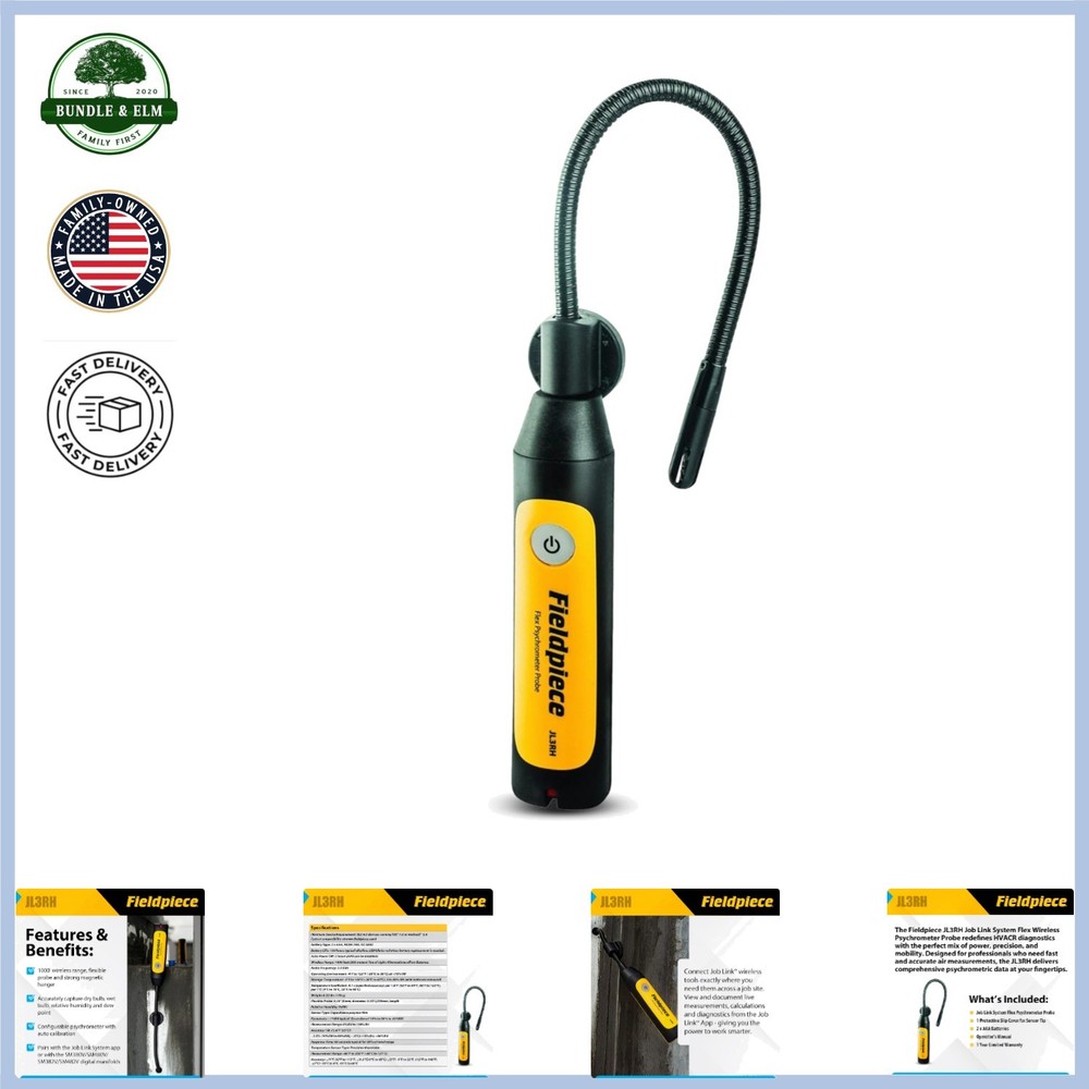 Compact Psychrometer Probe for Job Link App with Remote Data Functionality