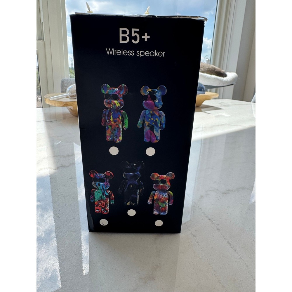 B5+ Bear Bluetooth Speaker – Fun Graffiti Design!