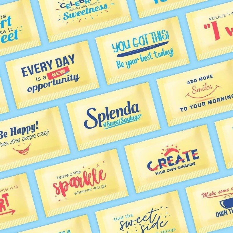Splenda Zero Calorie Sweetener Packets 1000 Count Sugar Substitute