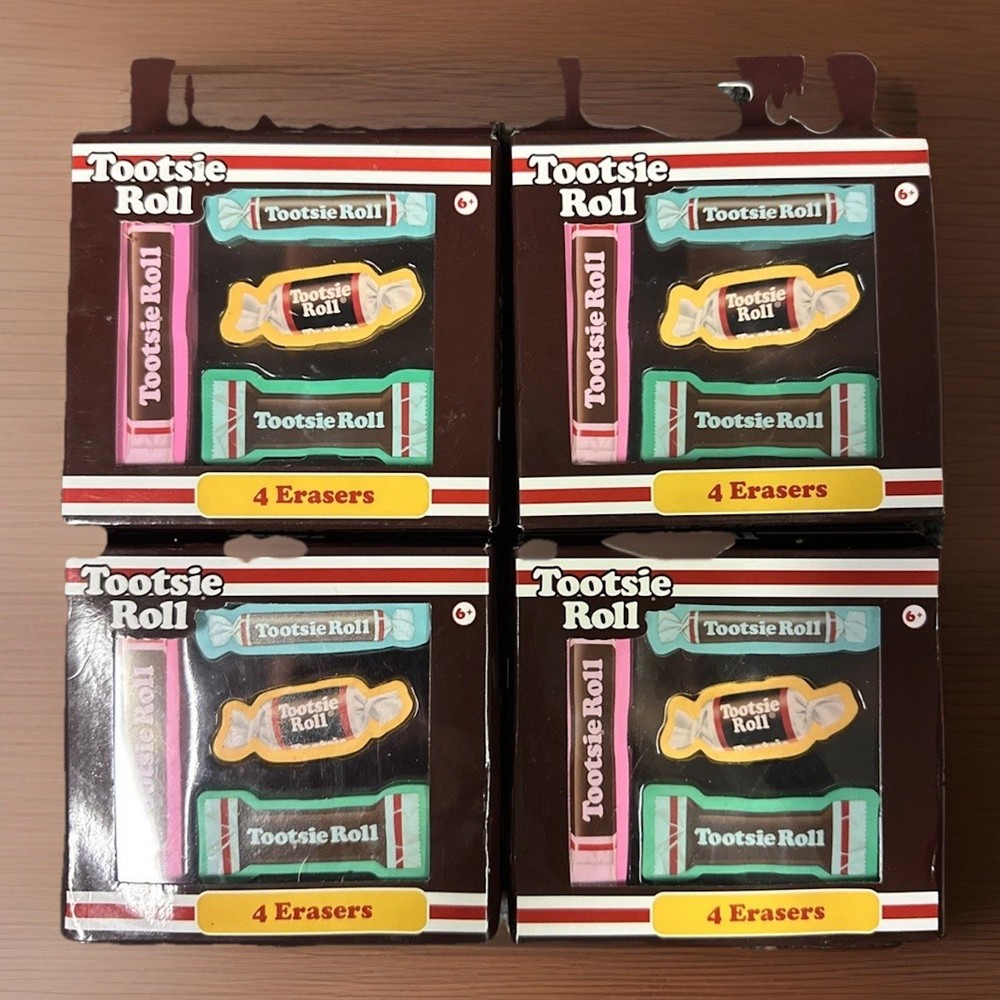 Innovative Designs Tootsie Roll 16 Total Erasers