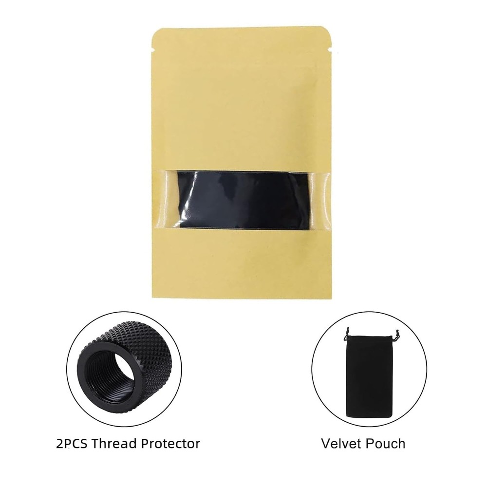 Thread Protector 1/2 x 28 for .22LR .223 & 5.56 (2pack) black