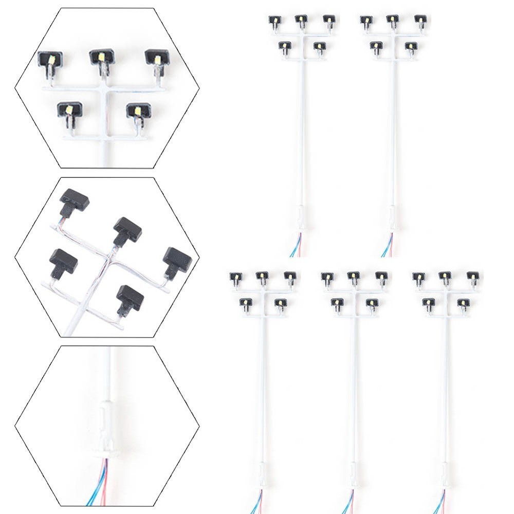 High Quality Hobbies Model Light Stadium Lights Five Heads Made With LEDs