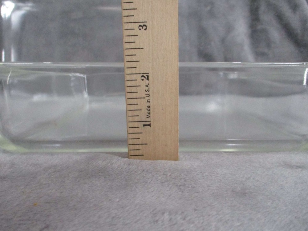 Anchor Hocking Glass Baking Dish Rectangular Square Set 2 pcs Clear Used